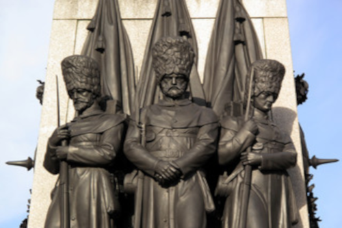 image of sculptures of crimean war heroes