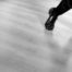 close up of the feet of a person dancing with jazz shoes