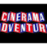 The words Cinerama Adventure in red and blue block letters