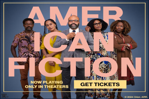 Version 1.0.0 Movie poster for American Fiction. Movie title is listed, actors are shown.