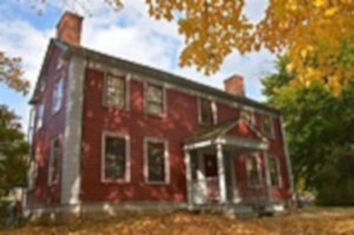 Picture of the Stone Tolan House in fall