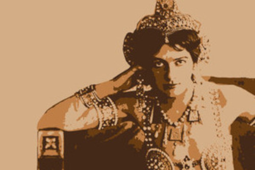 Image of Mata Hari in exotic dance costume
