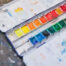 Picture of multicolored watercolor paints