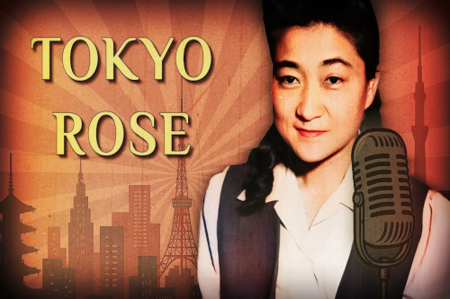 tokyorose Picture of Tokyo Rose with her name in yellow letters beside her.
