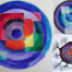 Painted mandala circles
