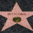 A picture of Bette Davis' star on the Hollywood Walk of Fame