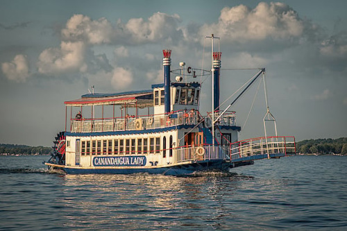Photo of the Canandaigua Lady, a paddle boat.